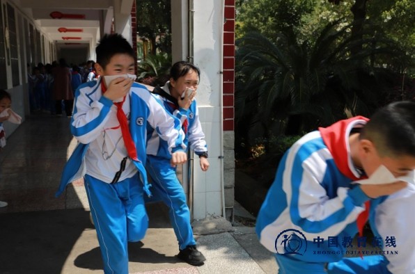 城区二小开展消防演练活动